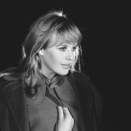 Marianne Faithfull on the set of Anna 1967