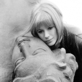 Marianne Faithfull at Les Invalides Paris by Jacques Haillot 1965