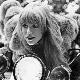 Marianne Faithfull in The Girl on a Motorcycle 1967